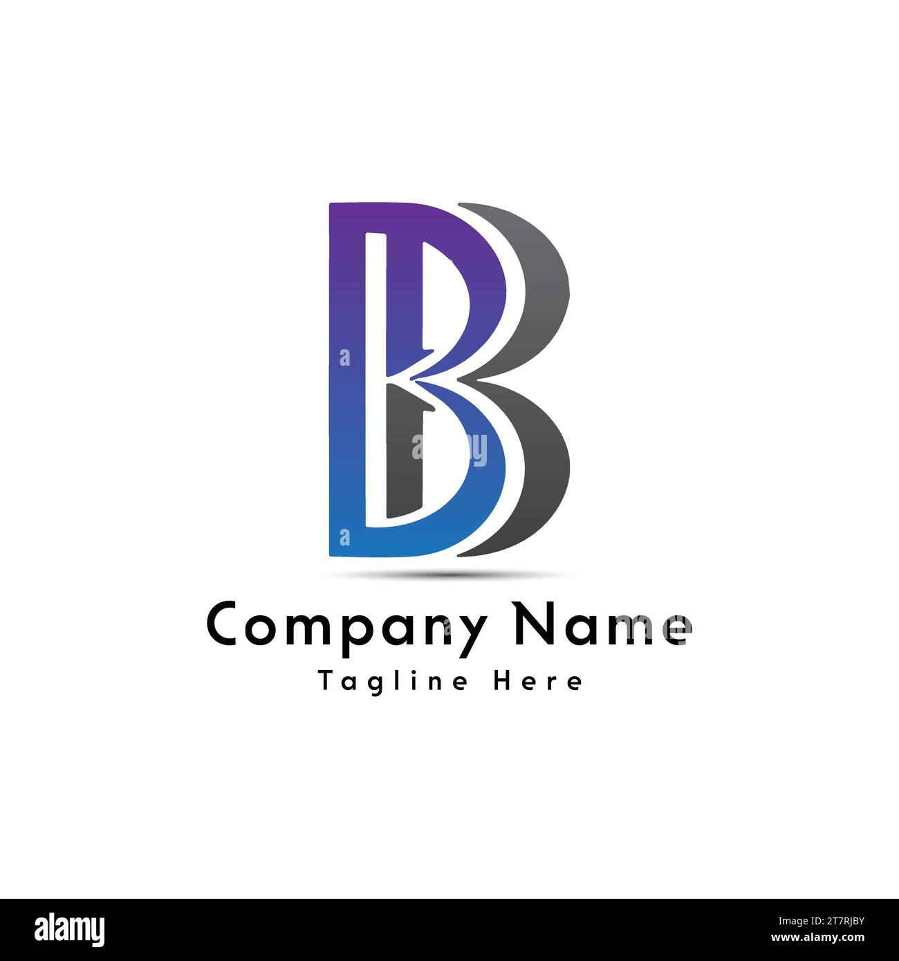 B letter creative logo design icon Stock Vector Image & Art - Alamy