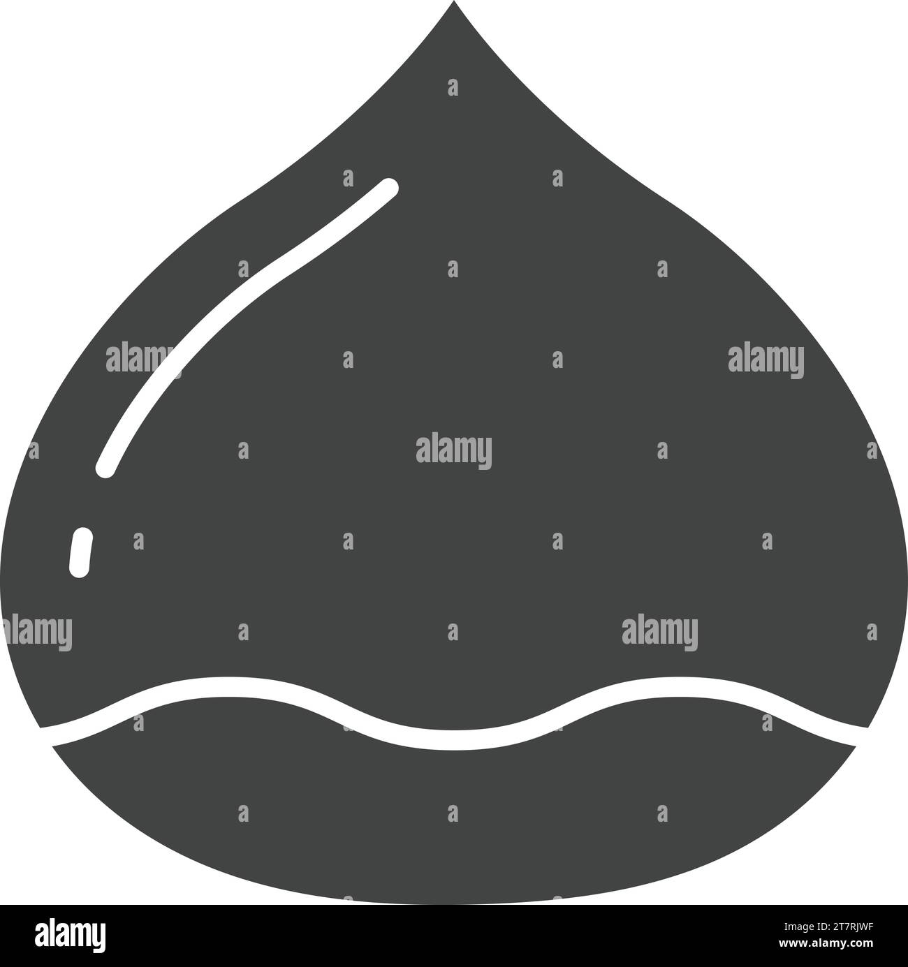 Chestnut icon vector image. Stock Vector