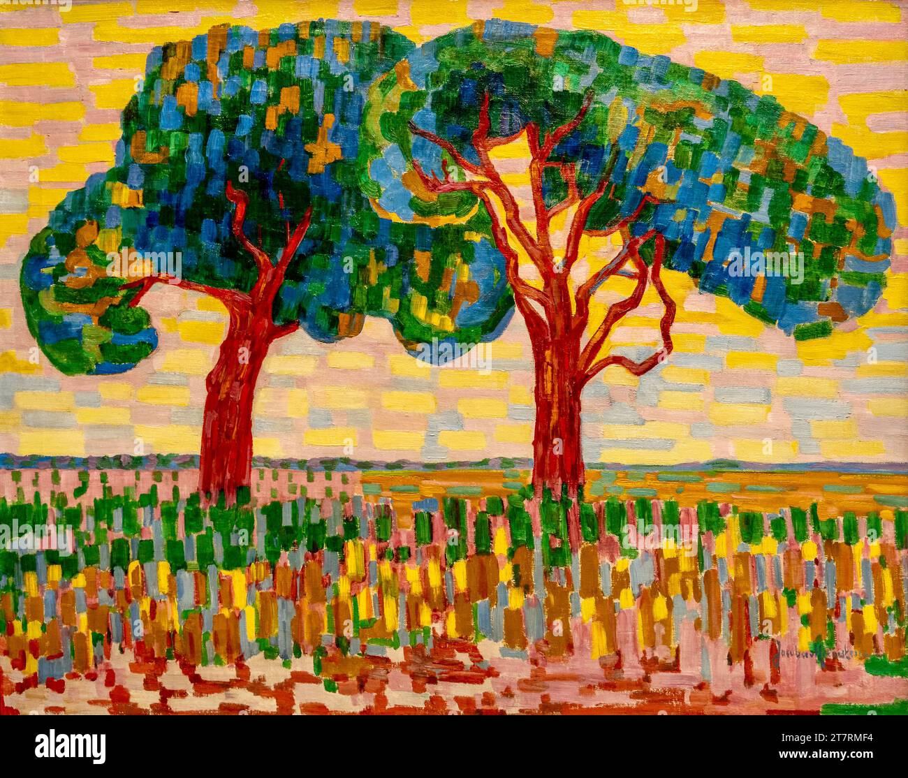 Jacoba van heemskerck two trees stock photo alamy
