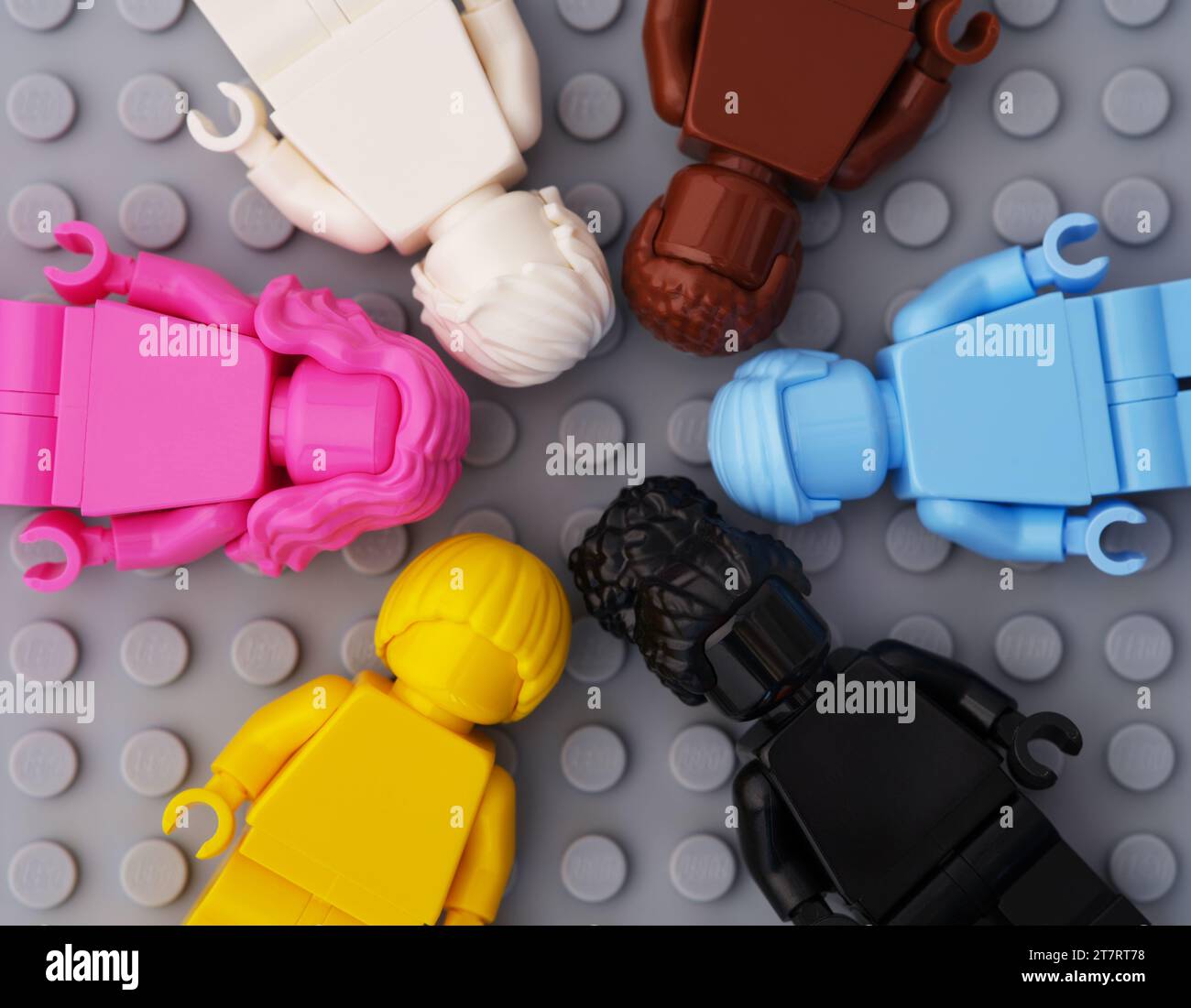 Lego minifigures on white background hi res stock photography and images Alamy