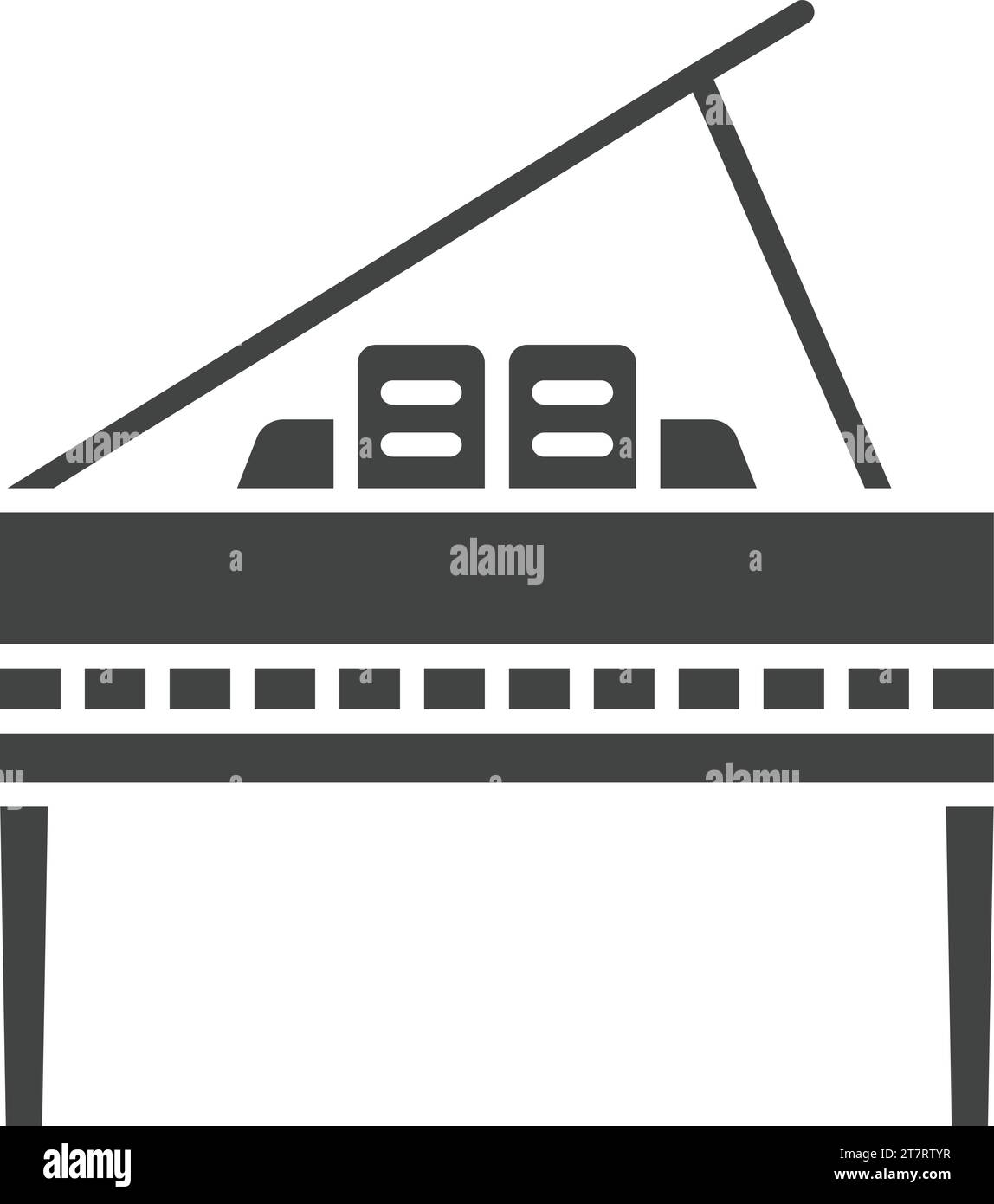 Grand Piano icon vector image Stock Vector Image & Art - Alamy