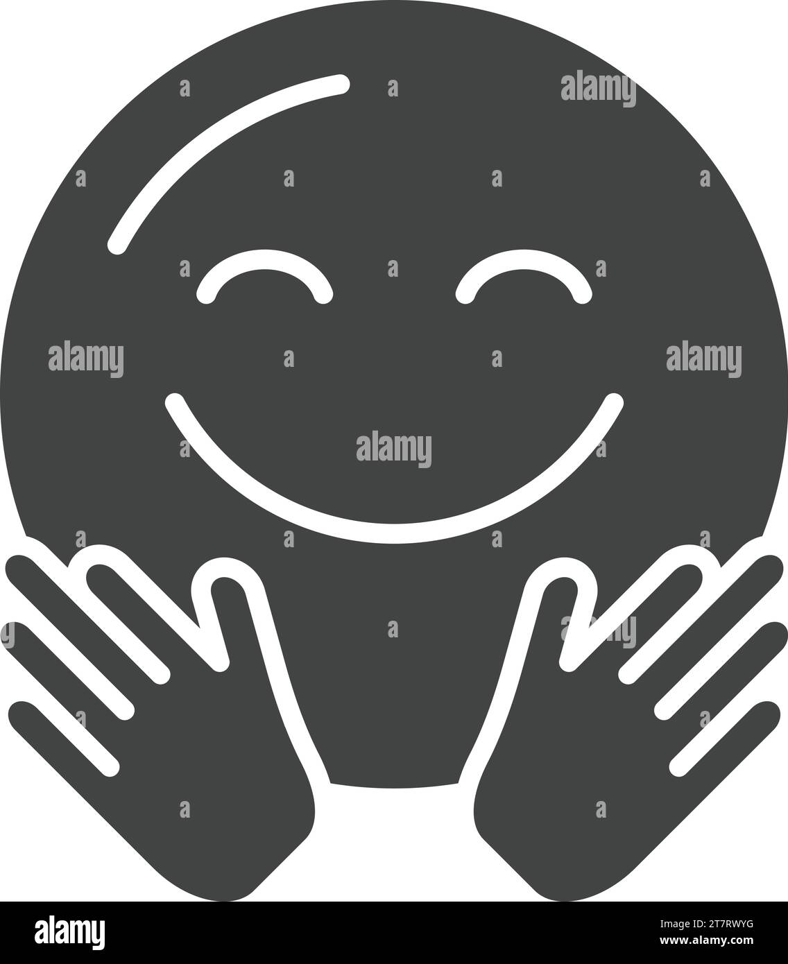 Hugging Face icon vector image Stock Vector Image & Art - Alamy