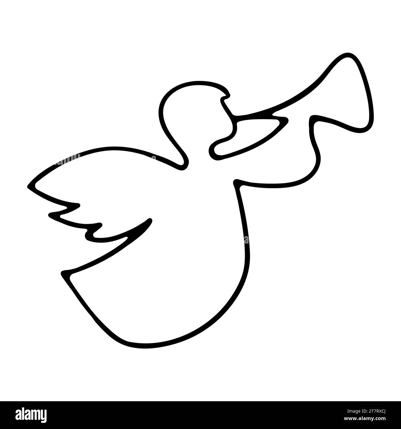 Flying angel messenger. Holiday, new year, Christmas, celebrate, day