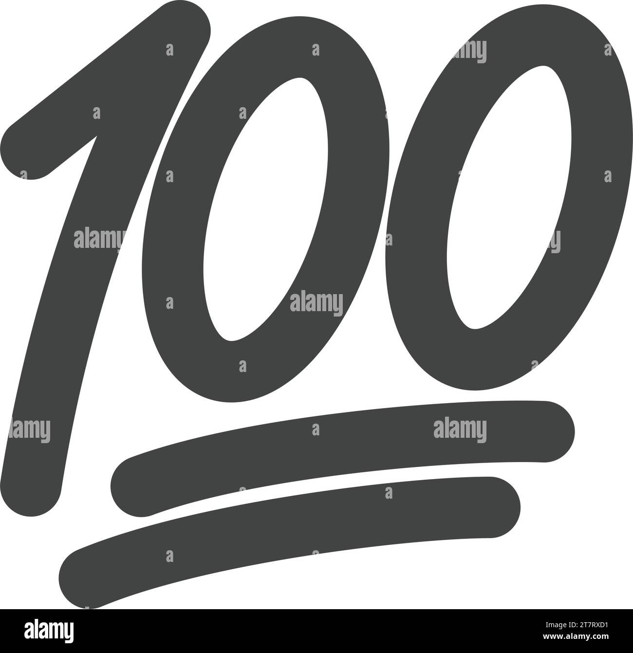 Hundred Points icon vector image. Stock Vector