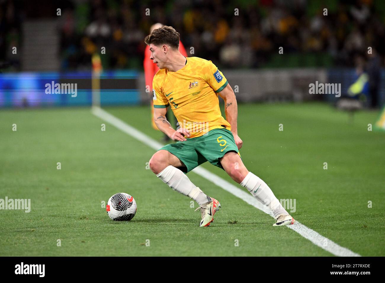 MELBOURNE, AUSTRALIA 16th November 2023. Pictured Australian defender