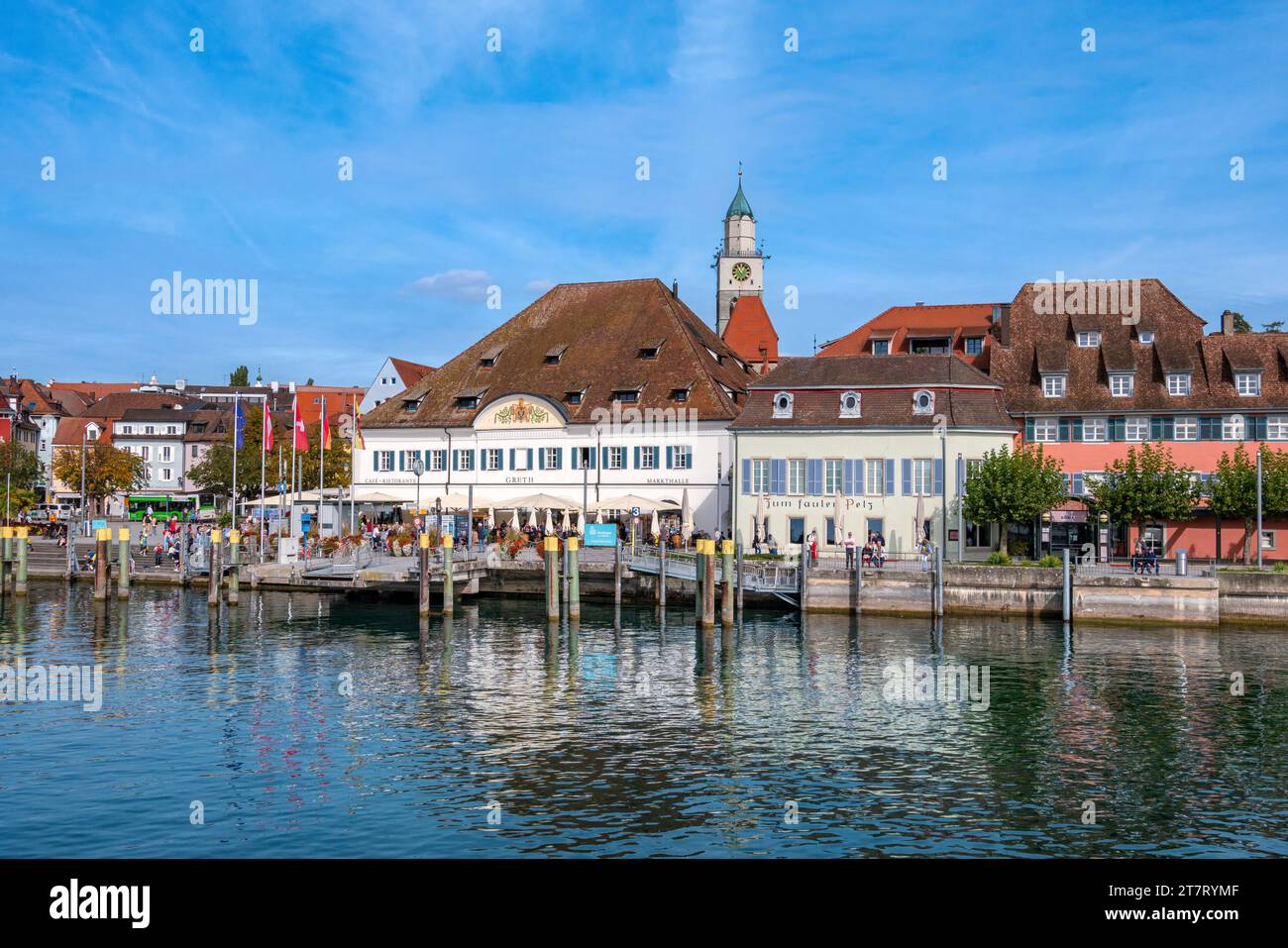 View of Überlingen on Lake Constance, Baden-Württemberg, Germany, Europe Stock Photo