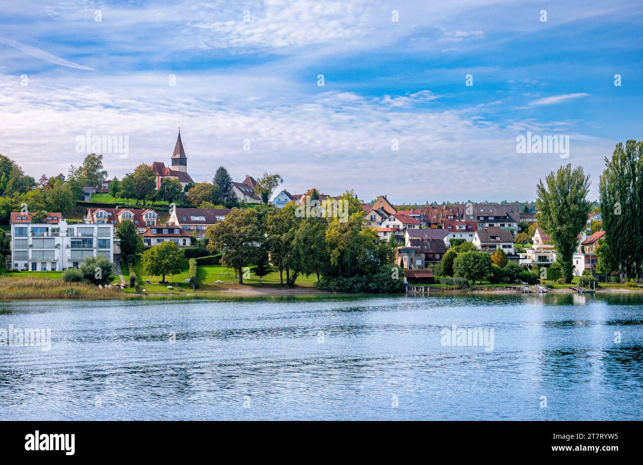 View of Dingelsdorf on Lake Constance, Baden-Württemberg, Germany, Europe Stock Photo