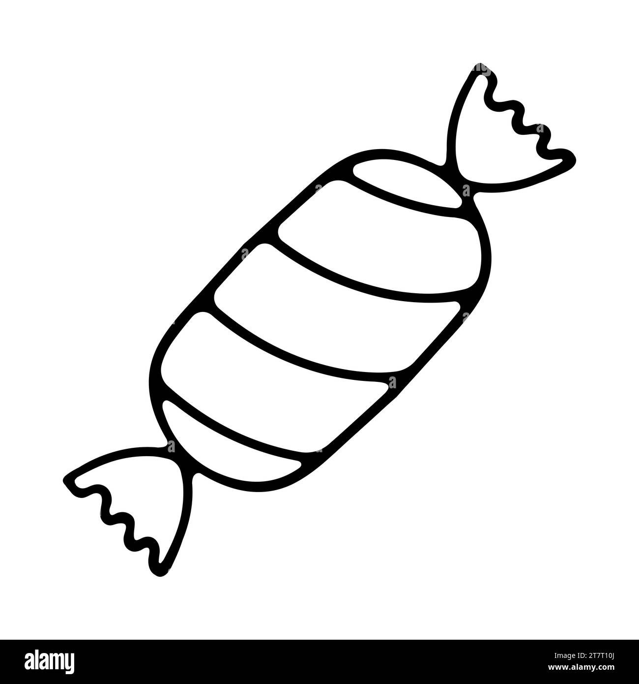 Candy sweets, twisted sucker candy on stick. Vector cartoon set of