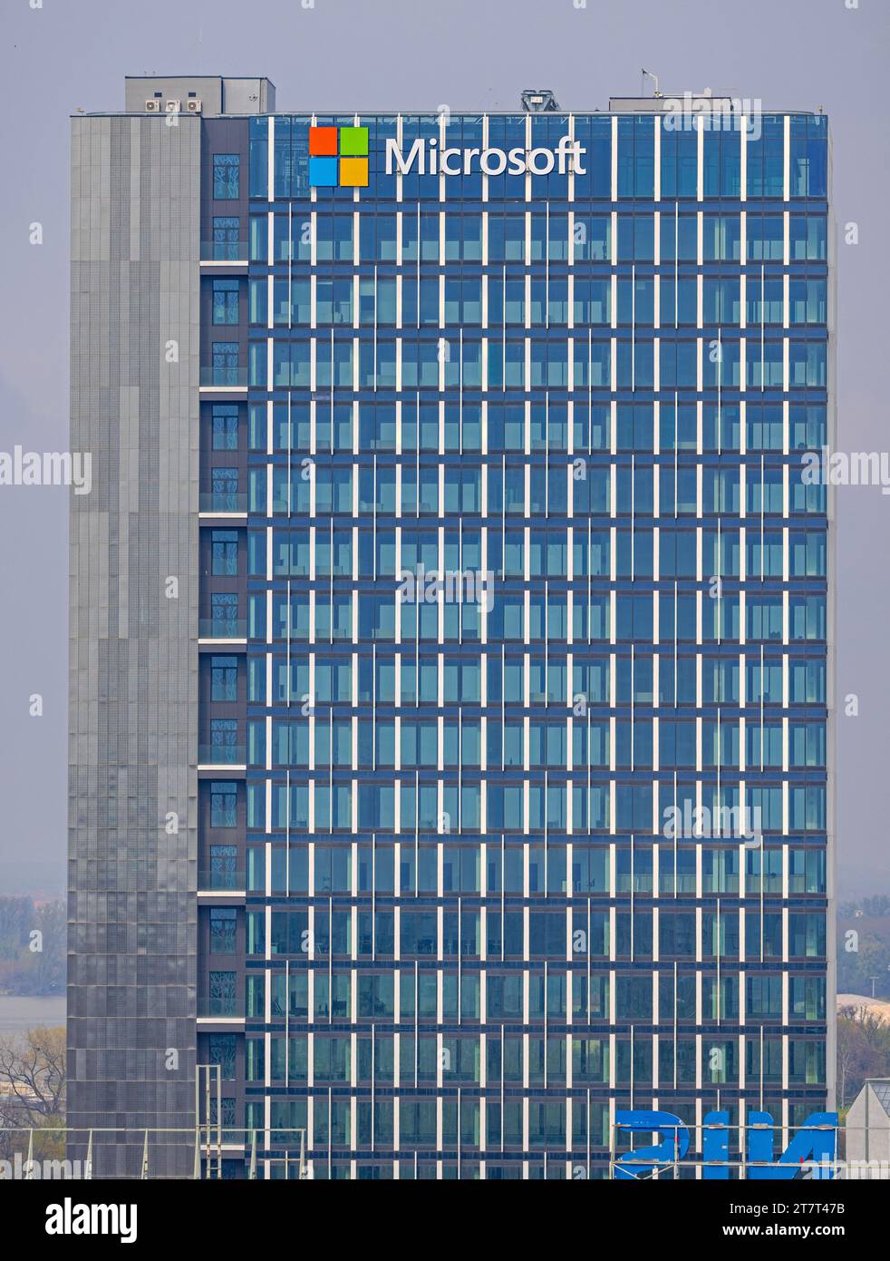 Belgrade, Serbia April 09, 2023 Computer Software Company Microsoft Office Building