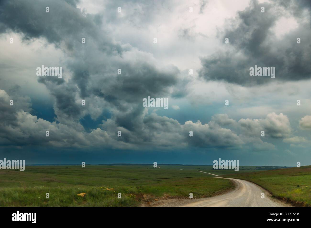 Open landscape with stormy clouds Stock Photo - Alamy