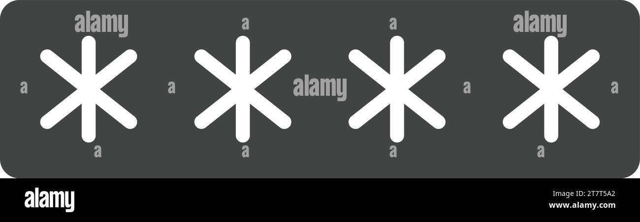 Password field icon vector image Stock Vector Image & Art - Alamy