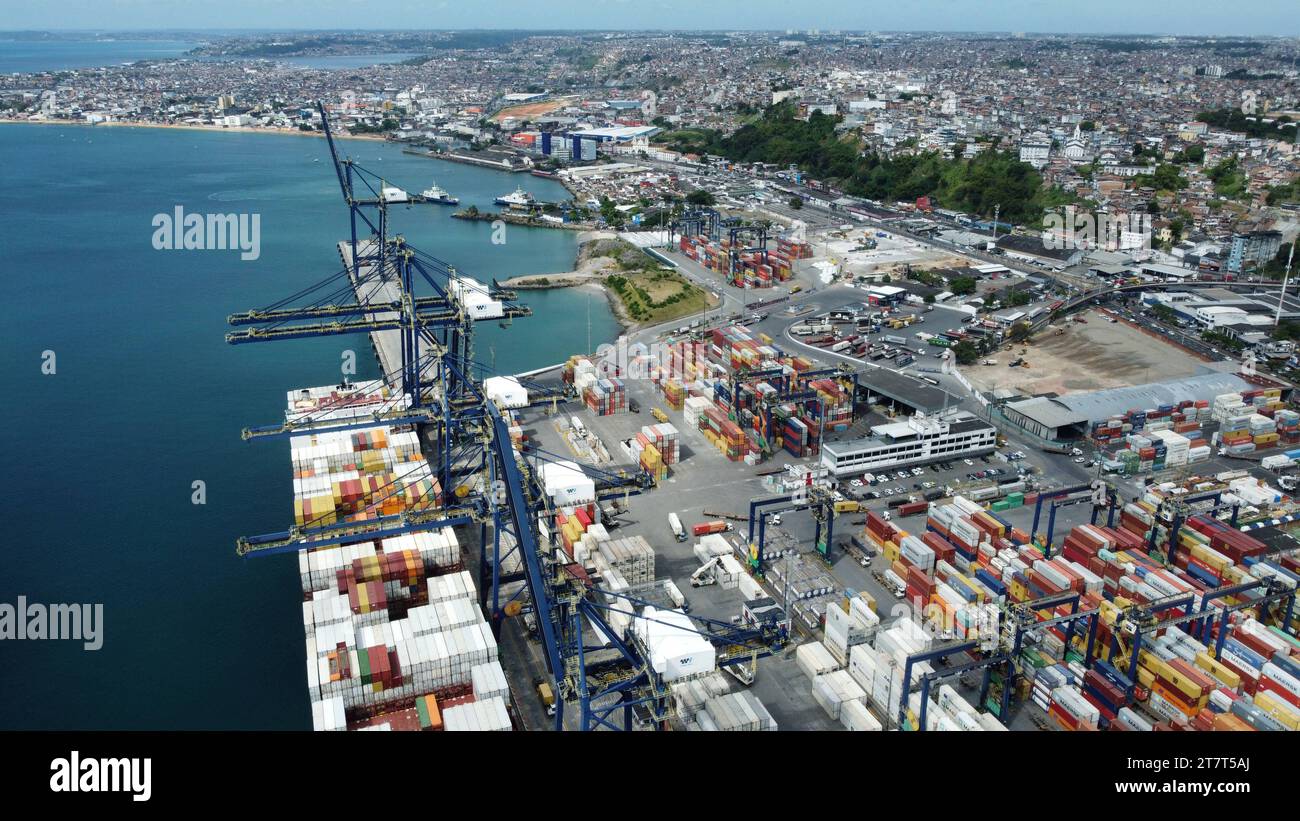 Port Of Salvador Salvador, Bahia, Brazil - November 6, 2023: View Of 