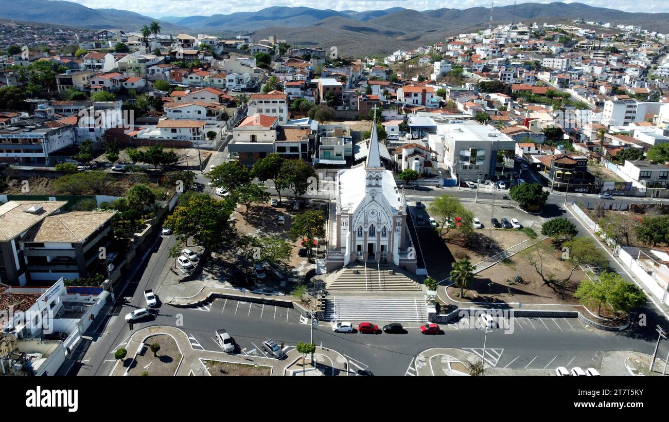 saint antonio cathedral in jequie jequie, bahia, brazil - november 9 ...