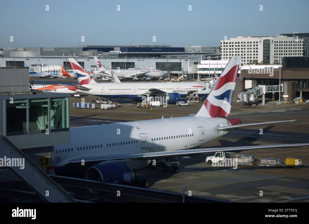A view from Gatwick Airport's South Terminal looking towards the North