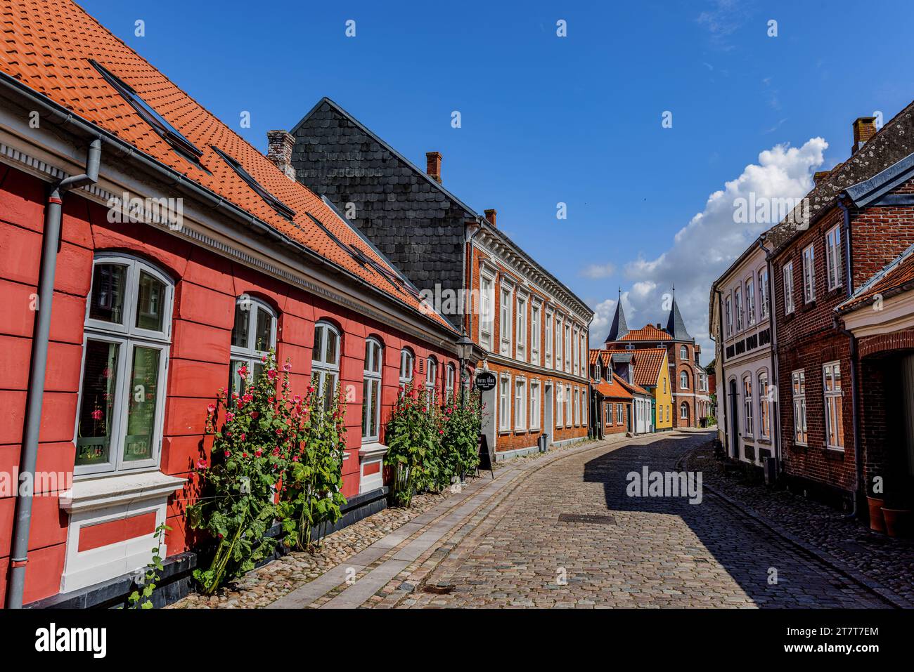 Streets in Ribe, the oldest town of Denmark Stock Photo Alamy