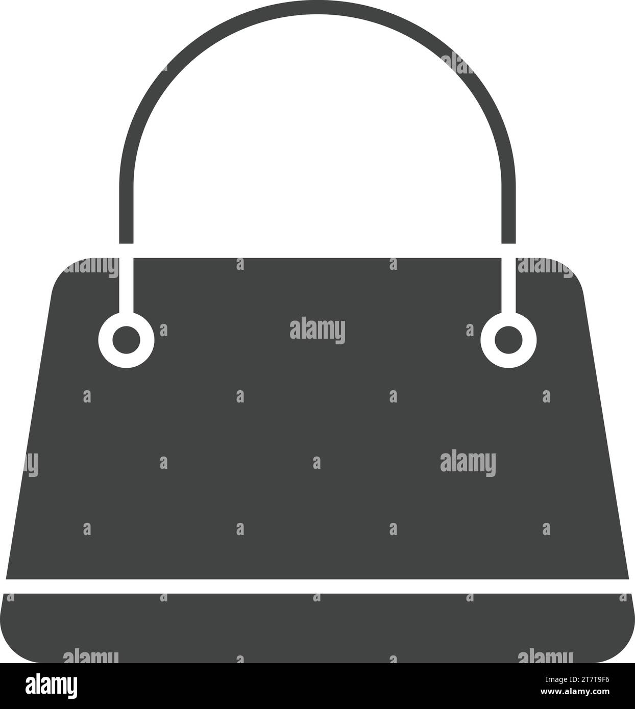 Shoulder Bag icon vector image. Stock Vector