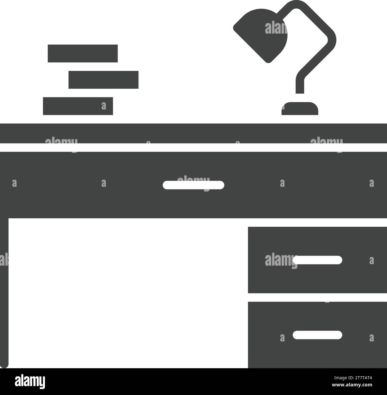 Study Desk icon vector image Stock Vector Image & Art - Alamy