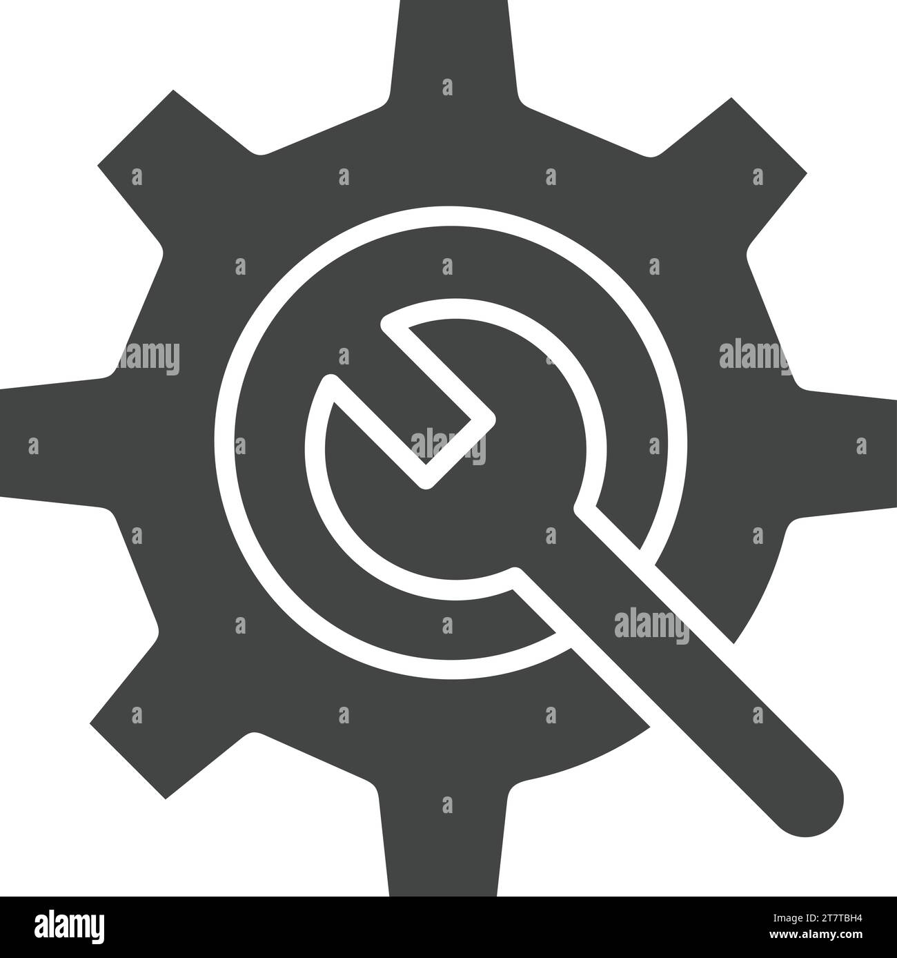 Technical configuration icon outline Cut Out Stock Images & Pictures ...