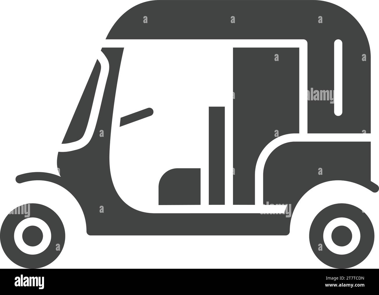 Tuk-Tuk icon vector image Stock Vector Image & Art - Alamy