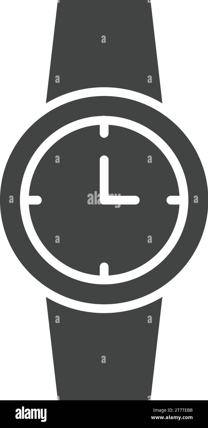 Watch icon vector image Stock Vector Image & Art - Alamy