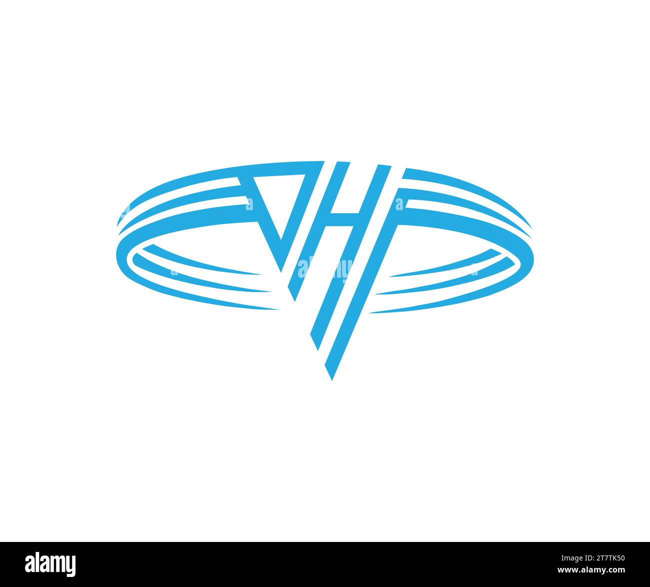 DHF logo design Stock Vector