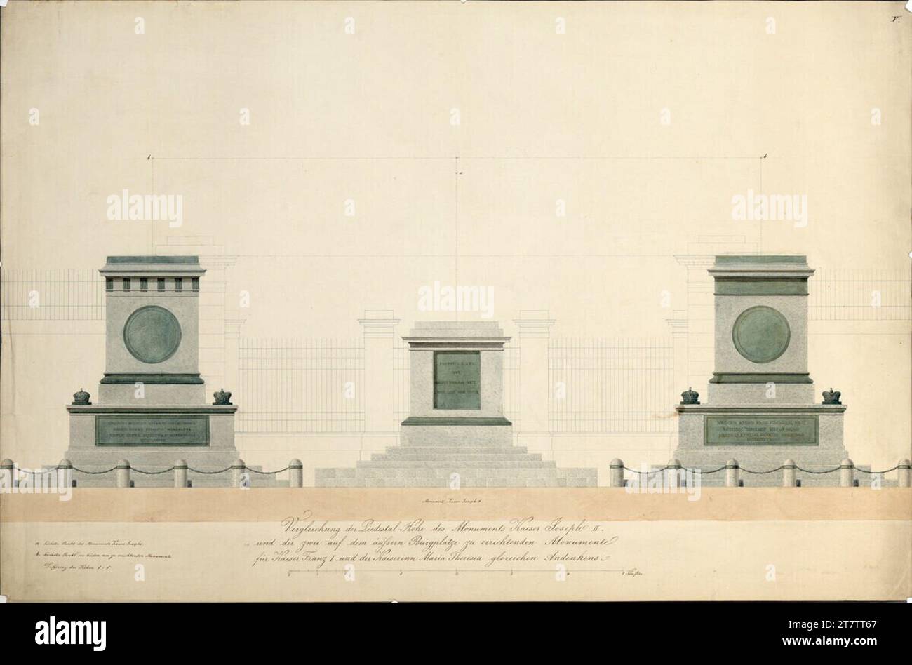 Anonym Vienna I Hofburg Outer Burgtor With Emperor Franz And Maria 