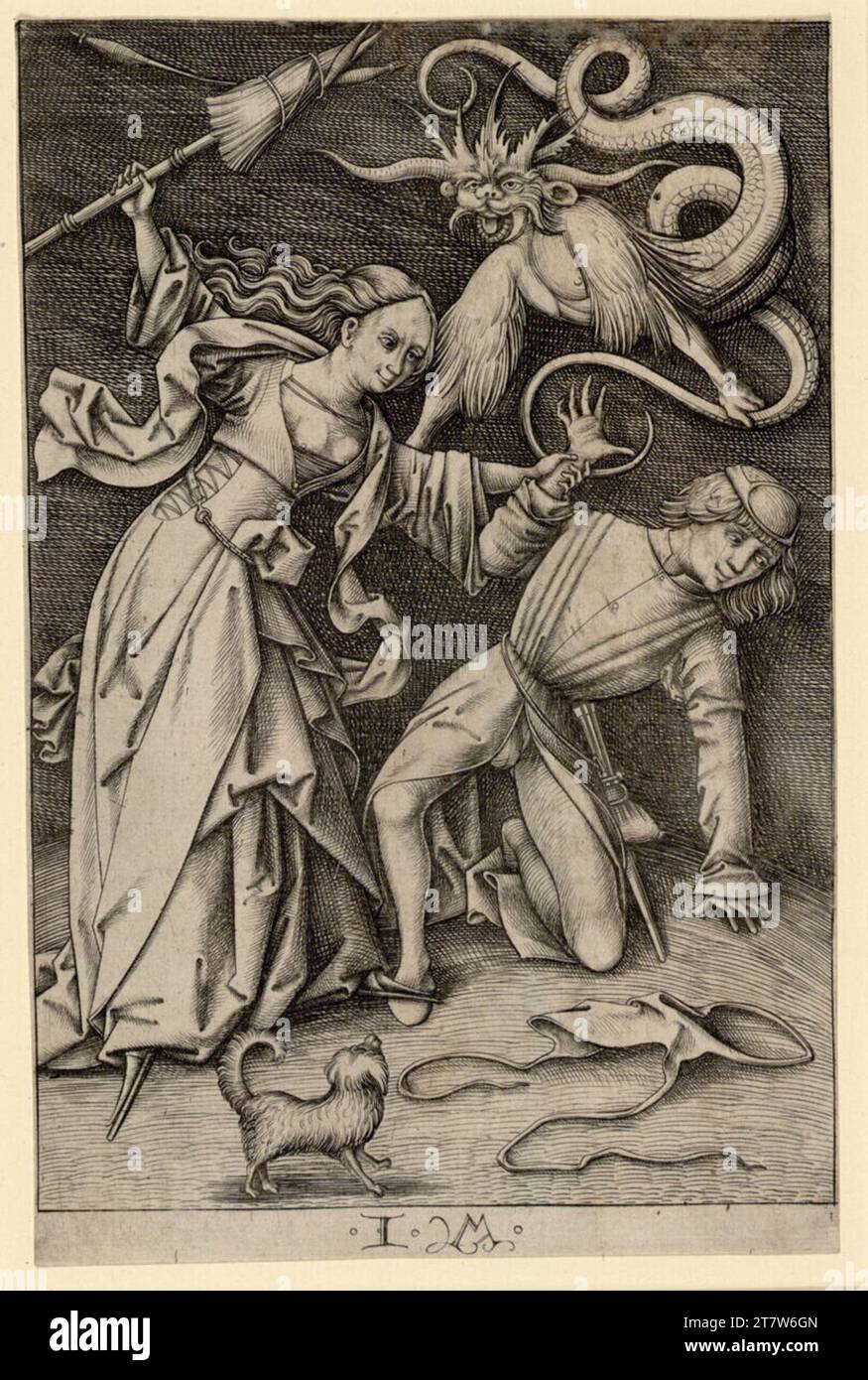 Evil woman engraving hi-res stock photography and images - Alamy