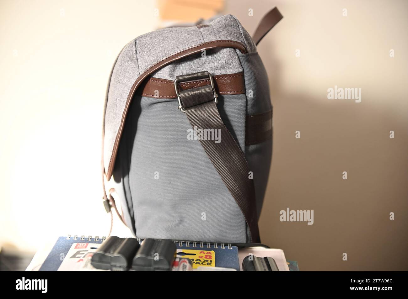 Lonely Camera Bag Stock Photo