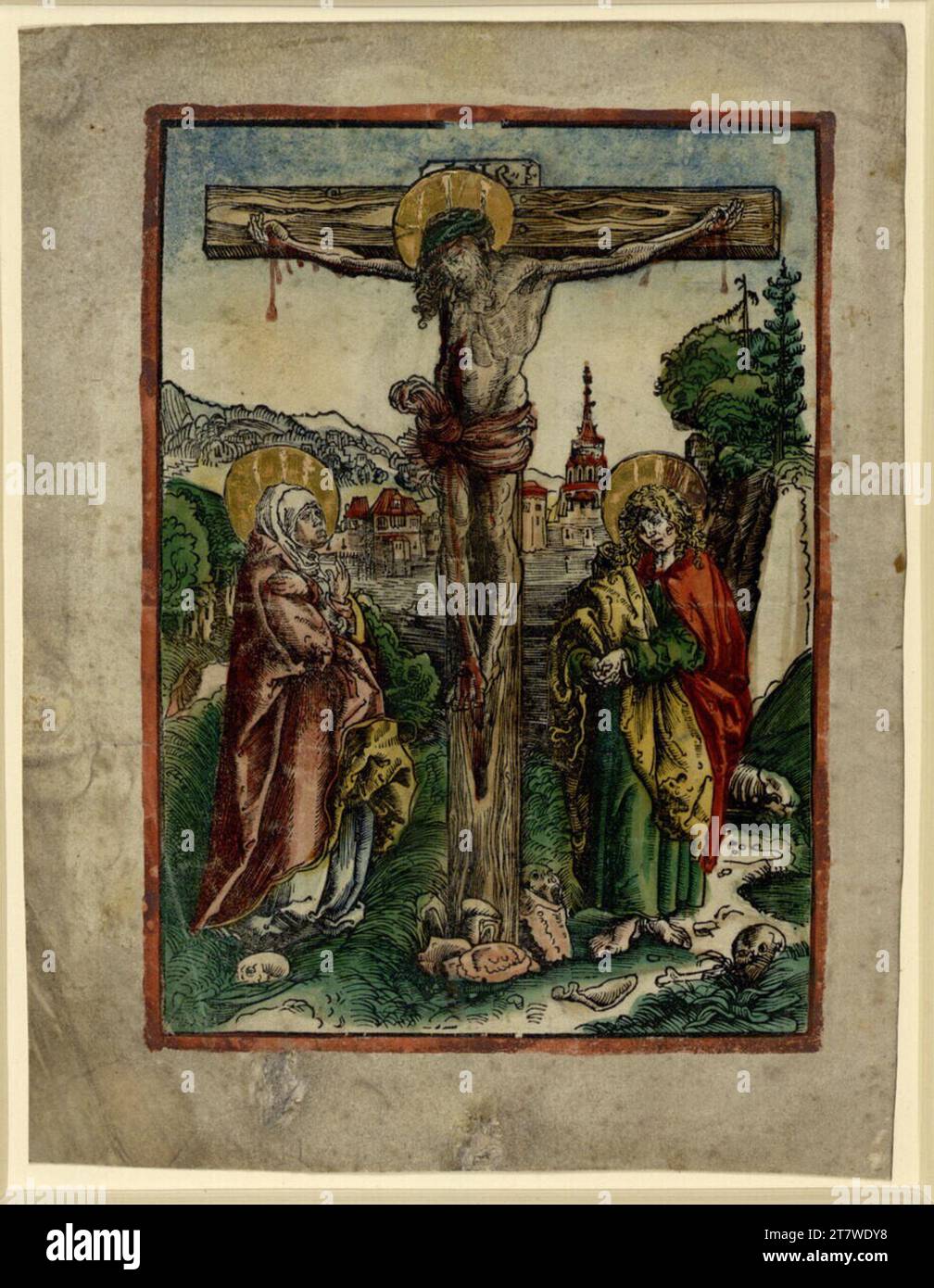 Lucas Cranach d. Ä. Maria and Johannes under the crucified (from the