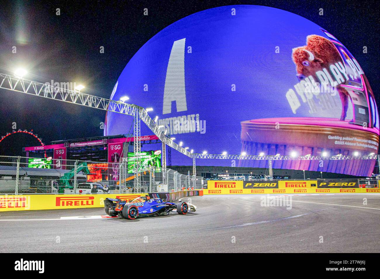 Logan Sargeant (USA) Williams Racing during FORMULA 1 HEINEKEN SILVER LAS VEGAS GRAND PRIX 2023 - Nov 17 to 19 2023 Las Vega, Nevada, USA Stock Photo