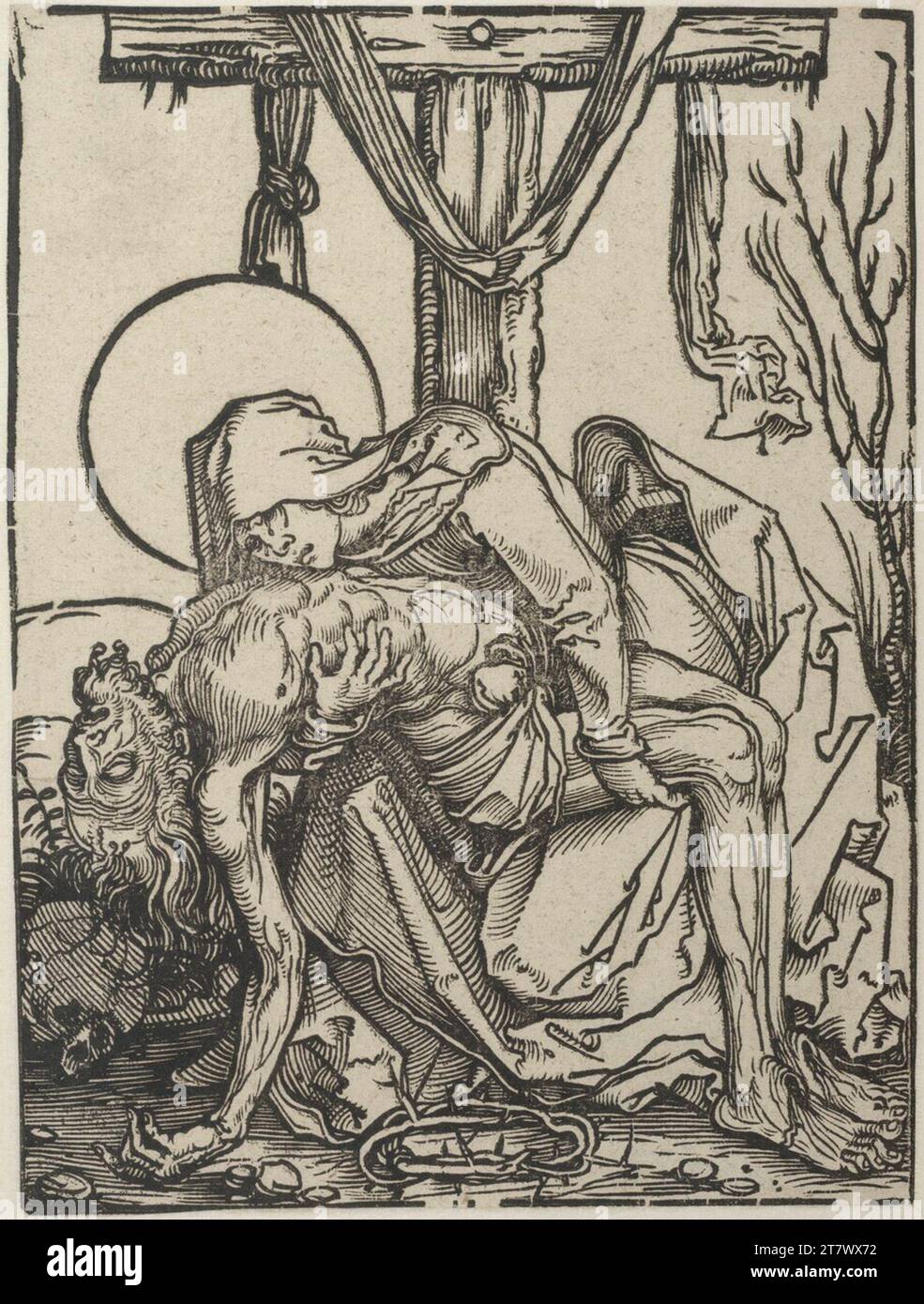 Hans Weiditz Compassion. Woodcut 1502 , 1502 Stock Photo
