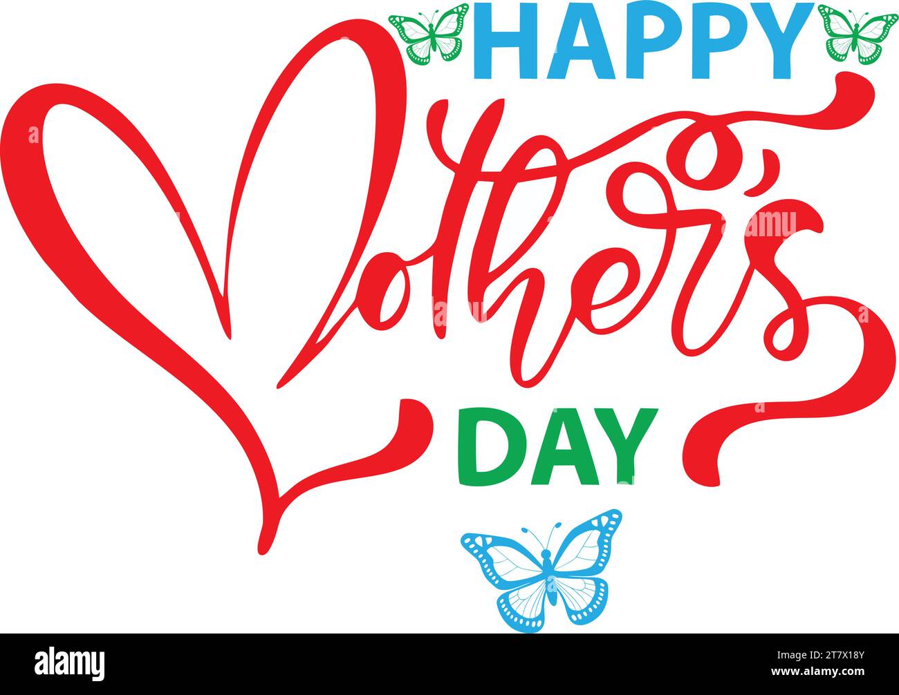 Happy Mothers Day Stock Vector