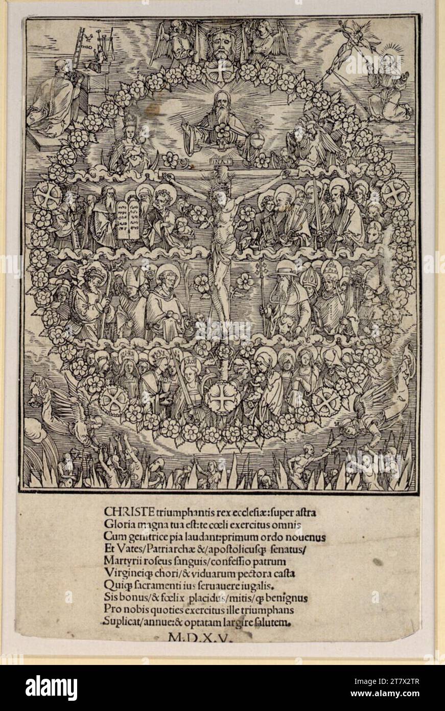 Hans Suess Von Kulmbach The Rosary Woodcut And Type Print Leaf Is Hans Suess Von Kulmbach The Rosary Woodcut And Type Print Leaf Is