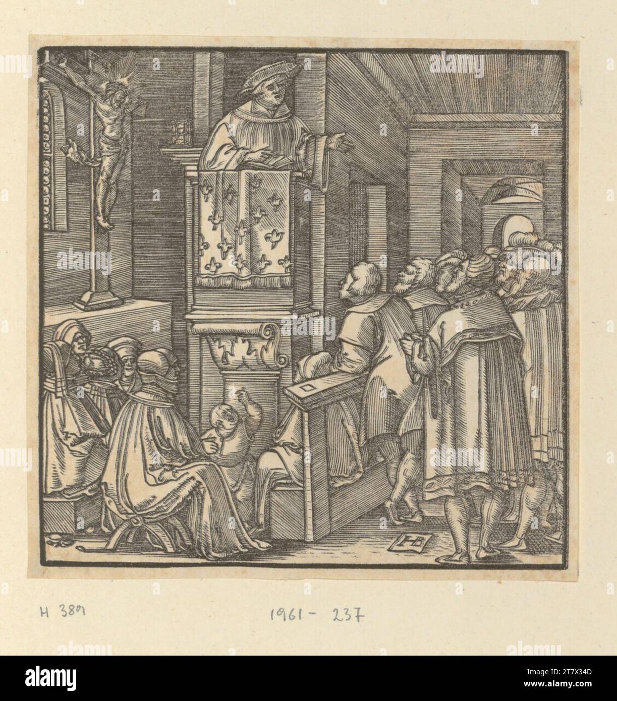 Hans Brosamer Luther's catechism A preacher on the pulpit (the Lord's