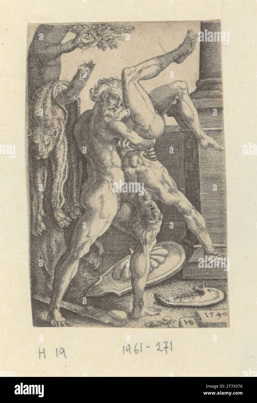 Antaeus and hercules drawing hi-res stock photography and images - Alamy