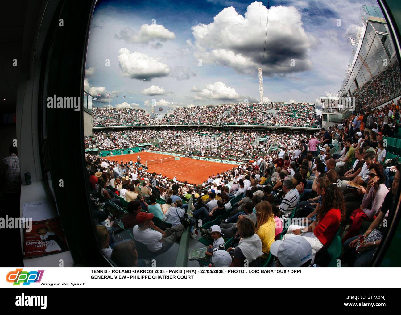 TENNIS - ROLAND-GARROS 2008 - PARIS (FRA) - 25/05/2008 - PHOTO : LOIC BARATOUX / DPPI GENERAL VIEW - PHILIPPE CHATRIER COURT Stock Photo