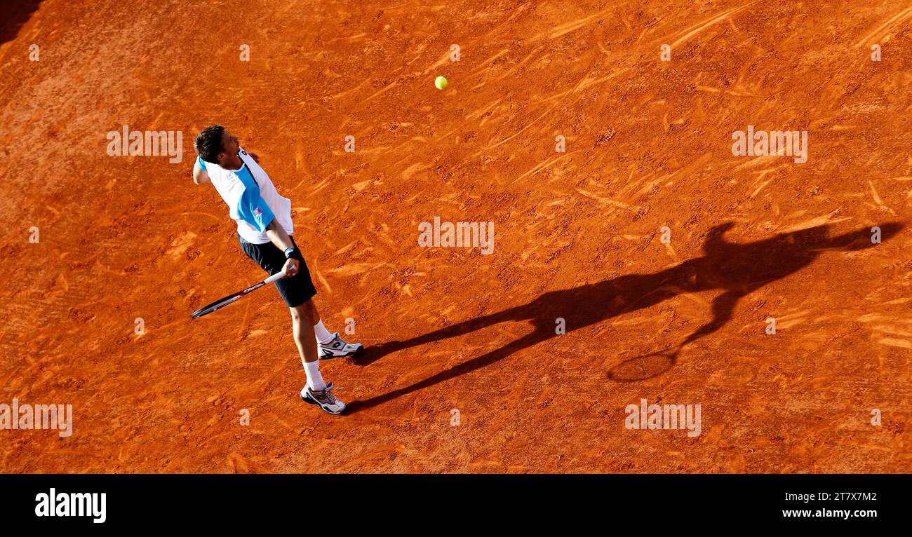 TENNIS - GRAND CHELEM - ROLAND GARROS 2011 - PARIS (FRA) - DAY 7 - 28/05/2011 - PHOTO : LOIC BARATOUX / DPPI - ROBIN SODERLING (SWE) Stock Photo