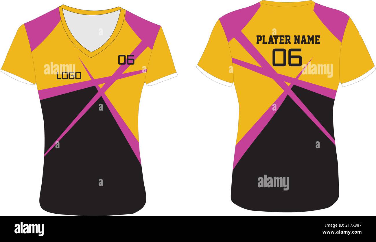 Volleyball Uniform Mock up Vector Stock Vector Image & Art Alamy