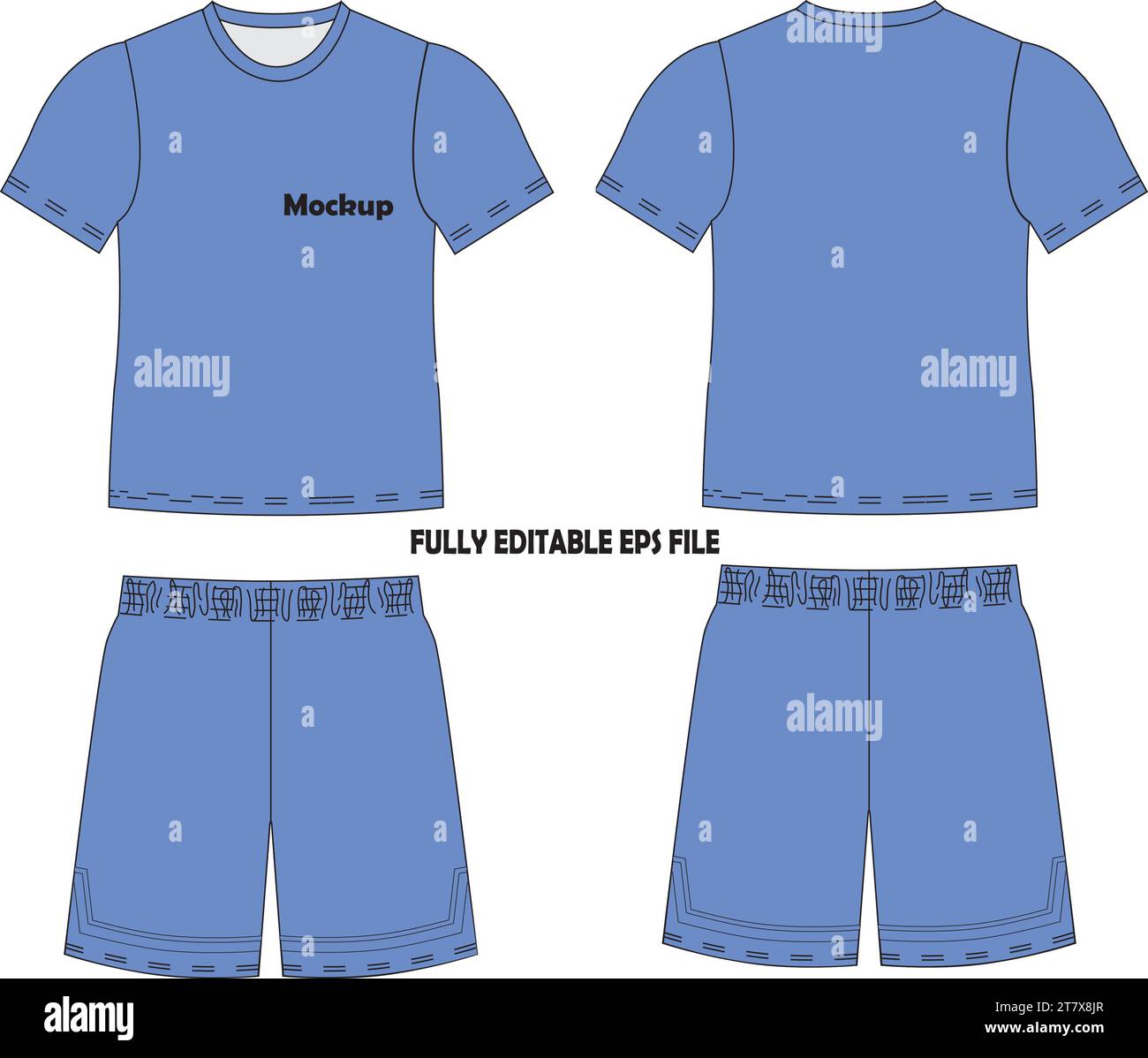 Volleyball Uniform Mock up Vector Stock Vector Image & Art Alamy