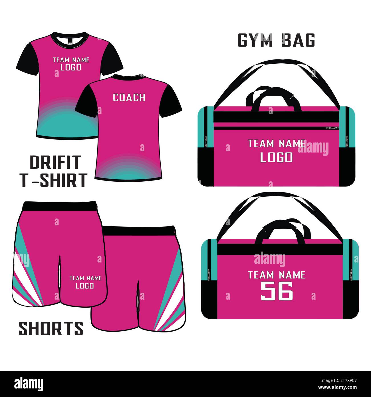 Volleyball Uniform Mock up Vector Stock Vector Image & Art Alamy