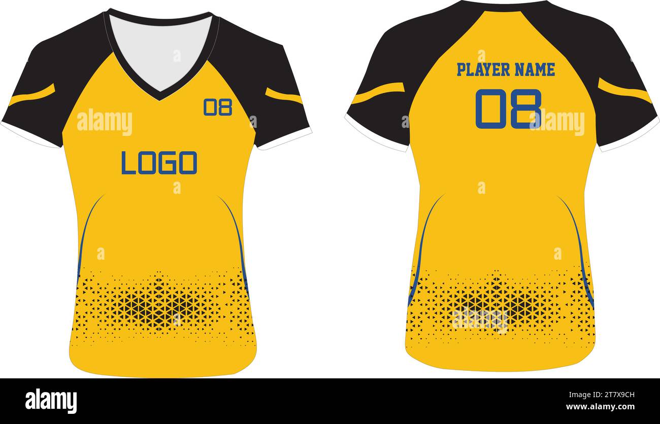 Volleyball Uniform Mock up Vector Stock Vector Image & Art Alamy