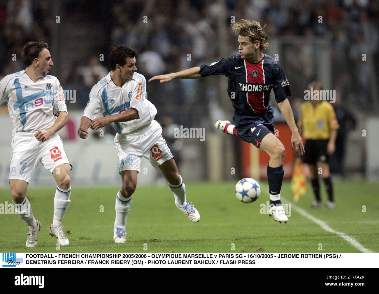 Ticket Entier PSG Vs OM – Saison 2006/07 – Classique Du Foot Français
