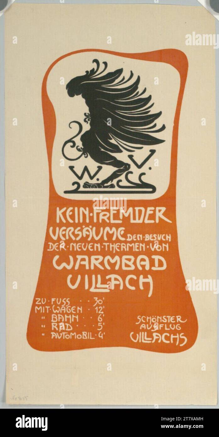 Anonym WARMBAD VILLACH. Color around 1900 Stock Photo Alamy