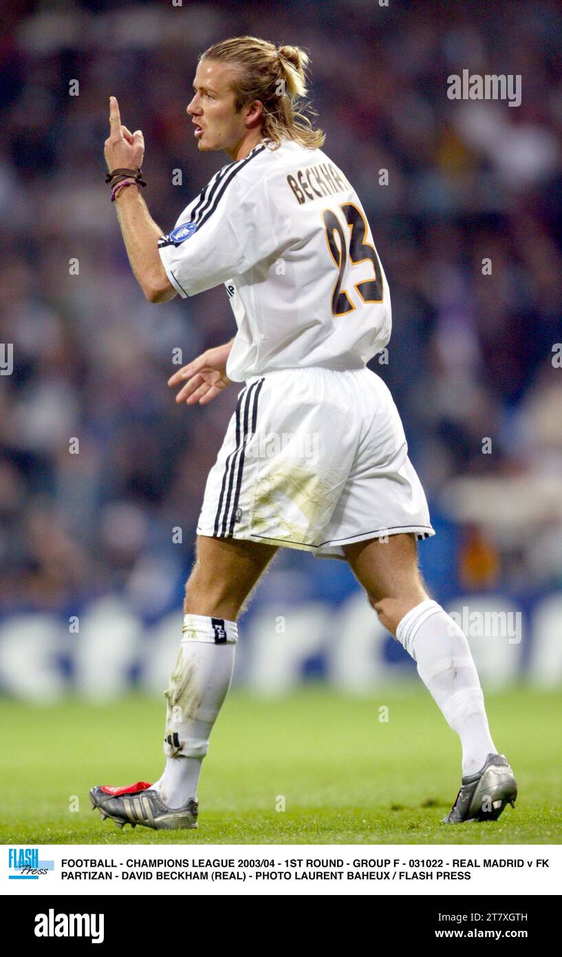 David beckham real madrid 2004 hi-res stock photography and images - Alamy