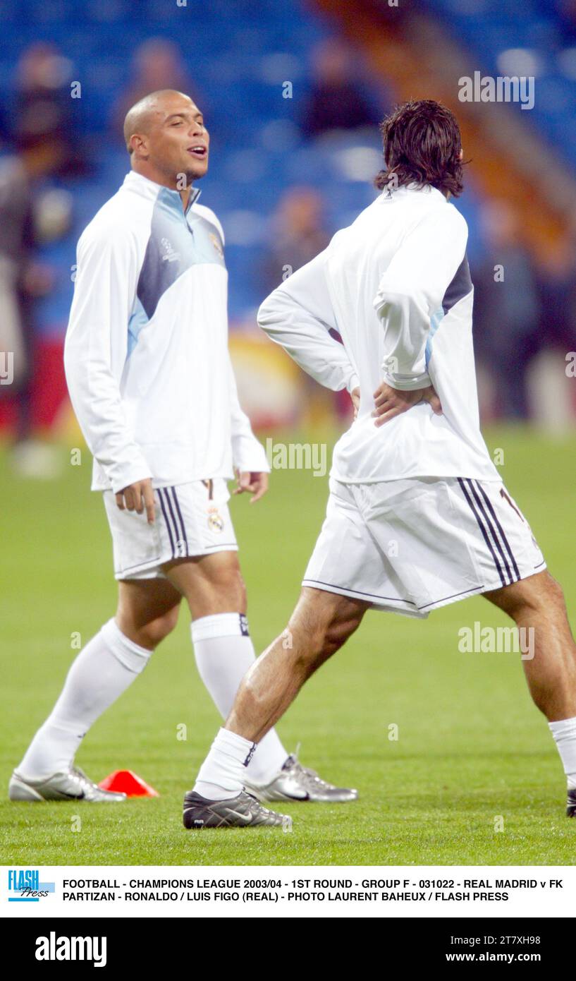 Ronaldo nazario real madrid hi-res stock photography and Ronaldo nazario real madrid hi-res stock photography and