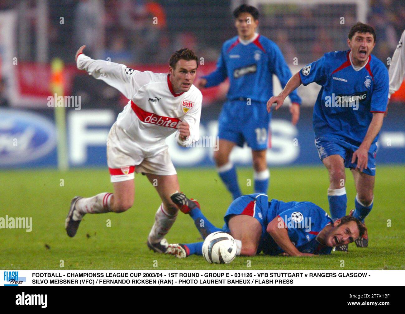 FOOTBALL CHAMPIONSS LEAGUE CUP 2003/04 1ST ROUND GROUP E 031126