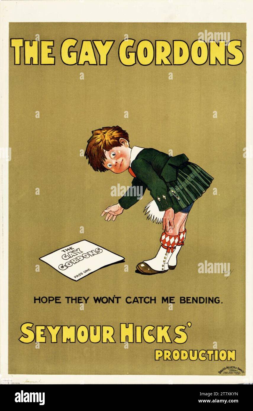 John Hassall THE GAY GORDONS; SEYMOUR HICKS' PRODUCTION. Color 1920 ...