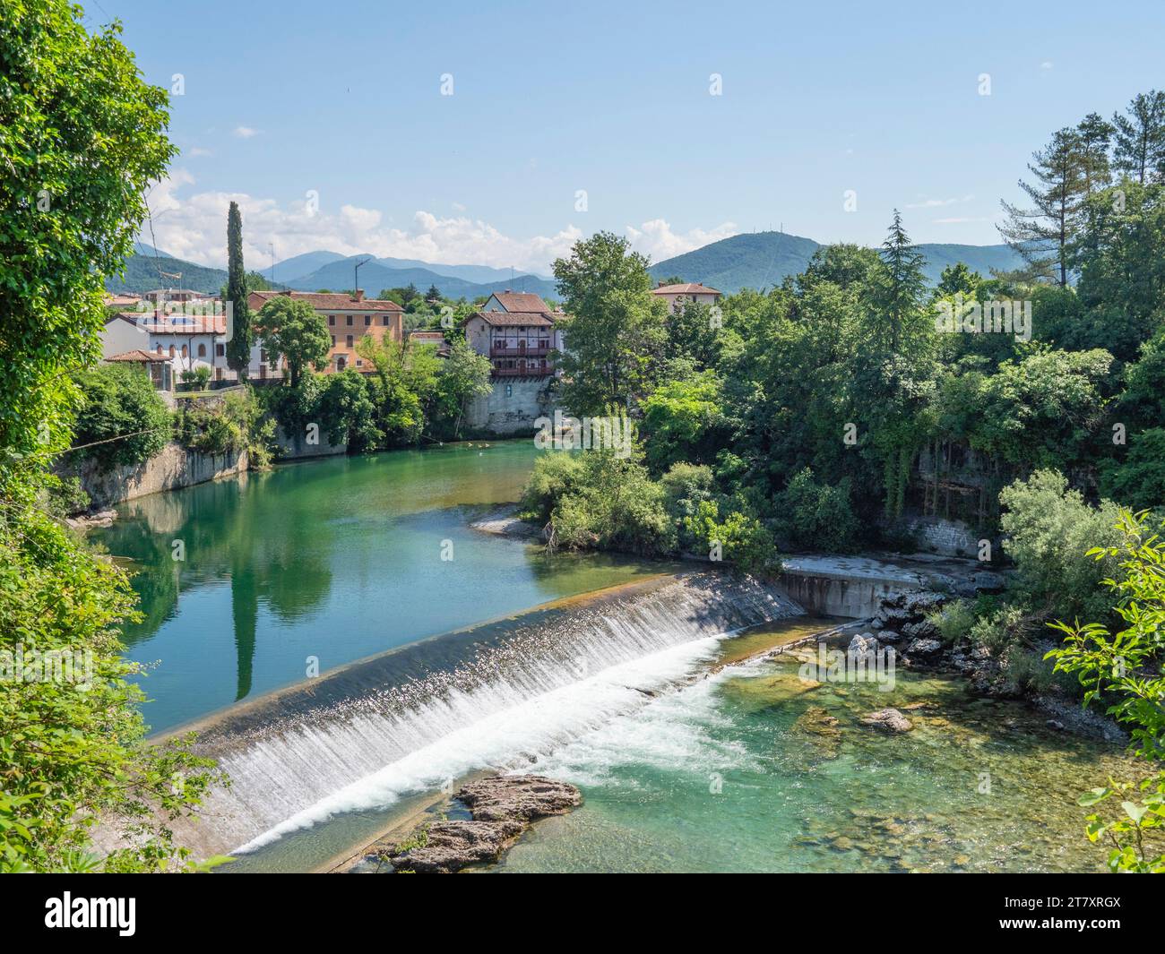 Natisone River, Cividale del Friuli, Udine, Friuli Venezia Giulia, Italy, Europe Stock Photo
