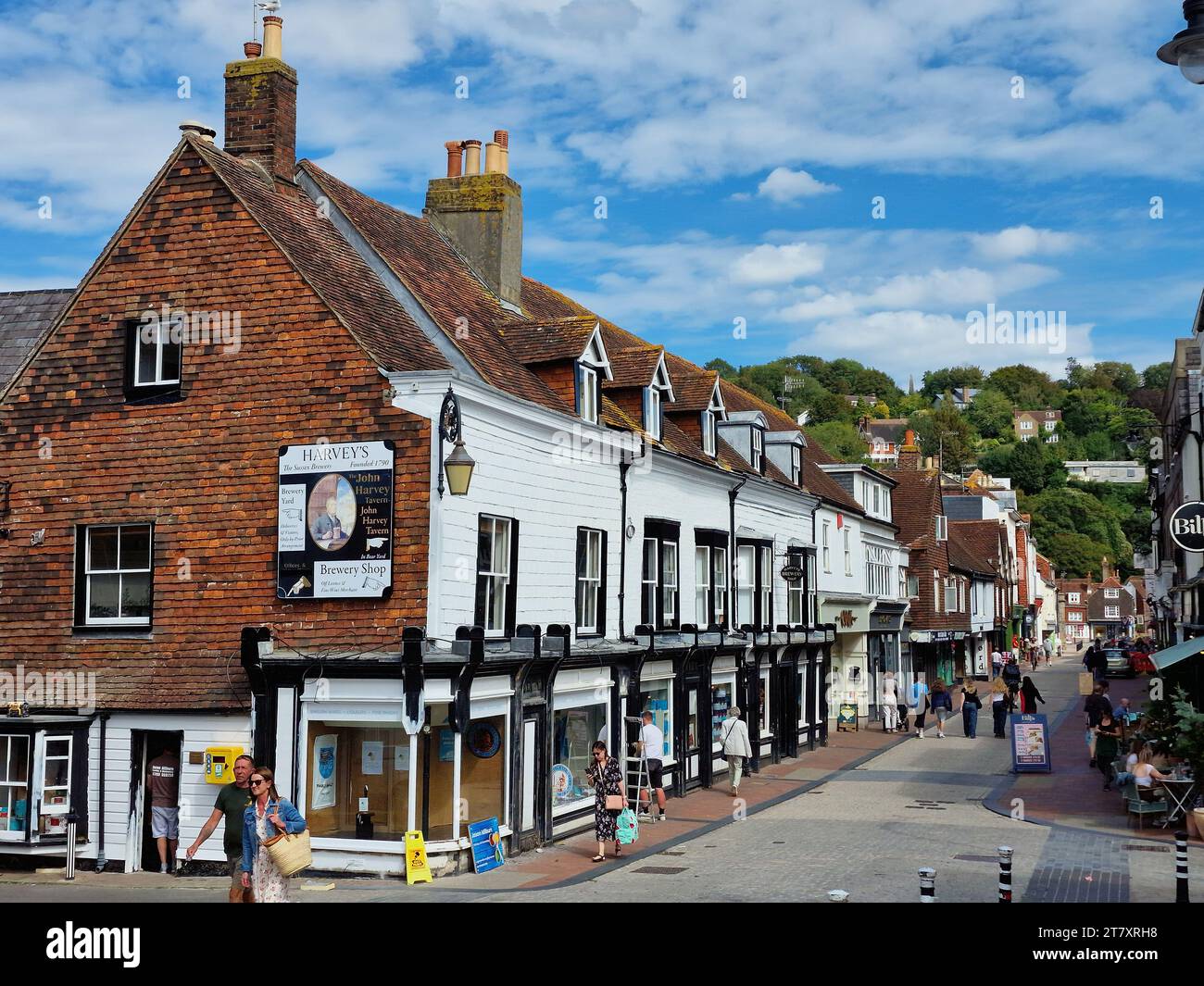 Cliffe High Street, Lewes, East Sussex, England, United Kingdom, Europe Stock Photo