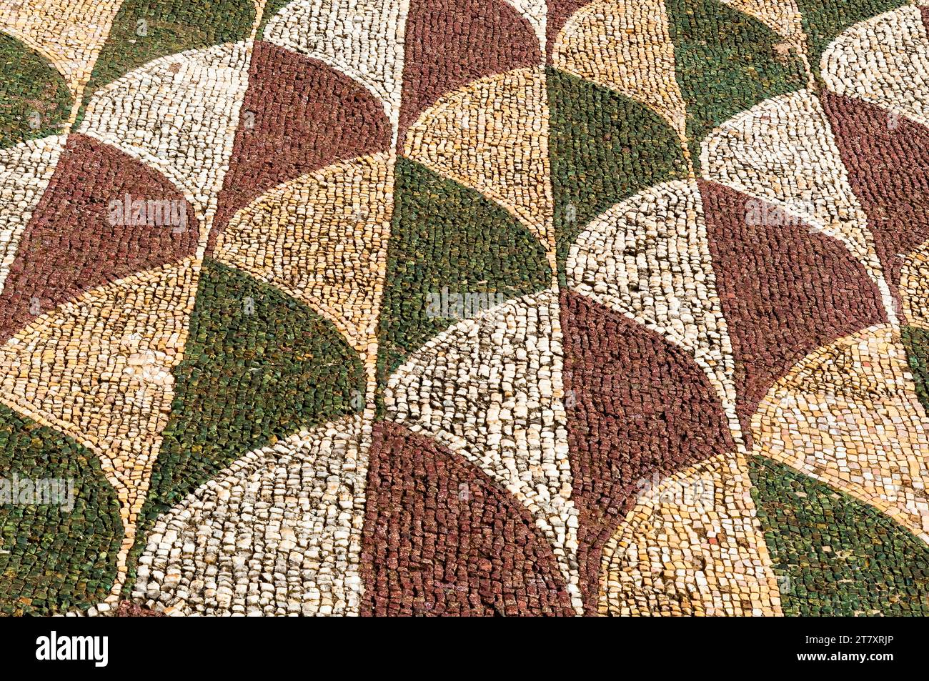 Floor of Frigidarium, Mosaic, Baths of Caracalla, UNESCO World Heritage Site, Rome, Latium (Lazio), Italy, Europe Stock Photo